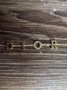 Gold-tone Women’s Letter Charm Bracelet - D I O R Style